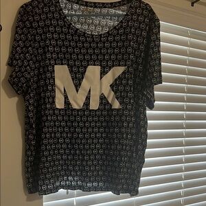Michael Kors Black and White Short Sleeve Tee